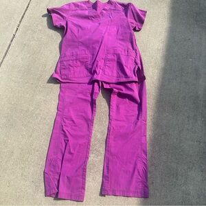 Purple Women's Scrub Set